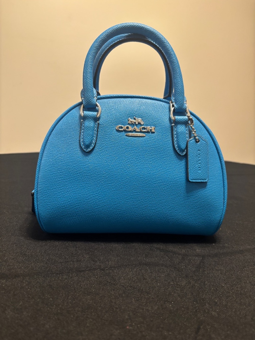 Coach Pacific-Blue Sydney Satchel with Two Cross Body Straps - Picture 2 of 8